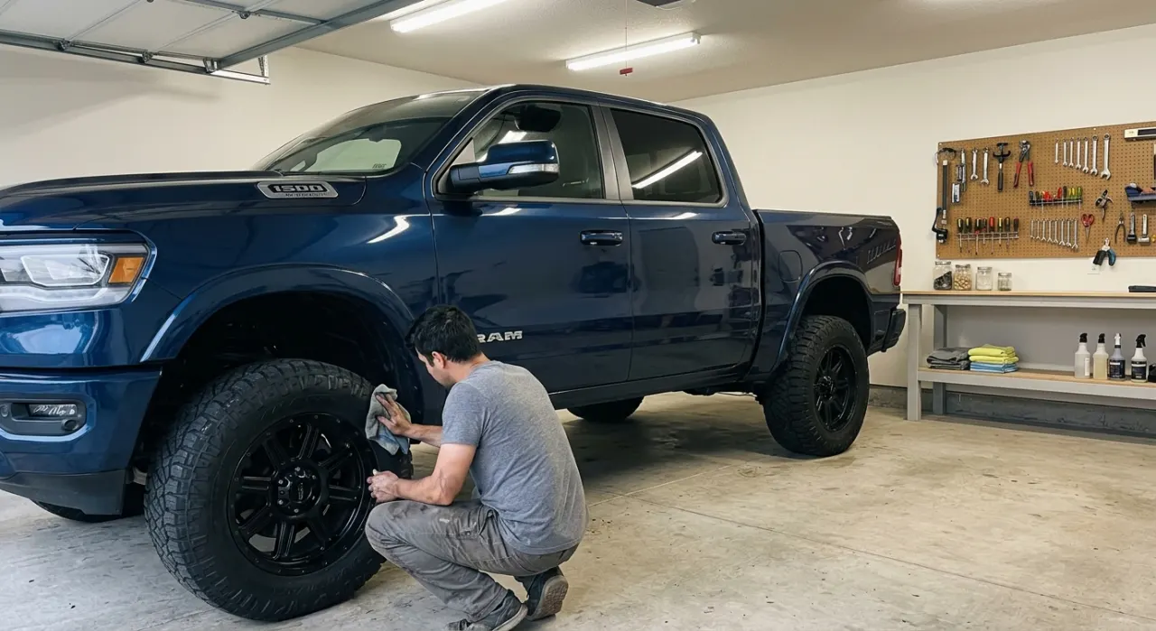 How Often Should You Wax Your Car? Honest Guide — car wax product and a foam applicator on deep glossy reflective car paint