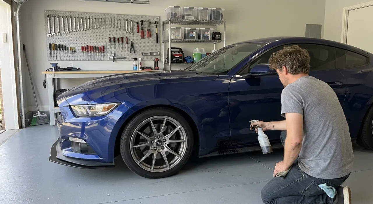 Bug & Tar Remover: The Right Solvent for Each Job — a clay bar gliding across smooth glossy car paint
