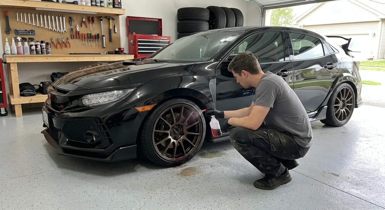 Iron Remover Guide: When and How to Use It — a clay bar gliding across smooth glossy car paint