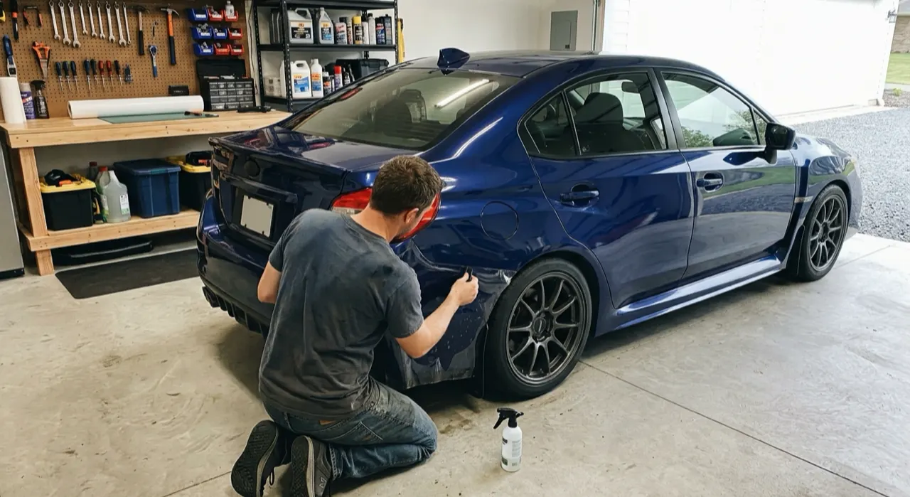 Paint Protection Film (PPF) Explained: Is It Worth It? — water beading tightly on a ceramic-coated glossy car panel