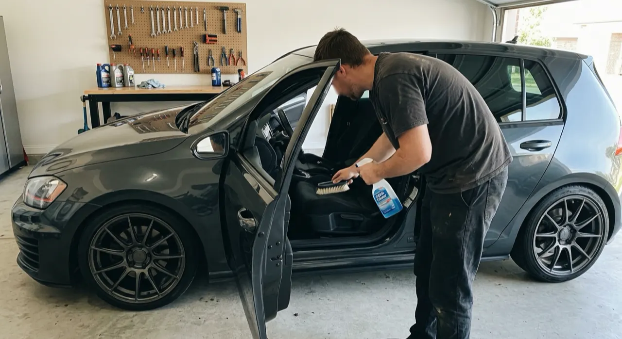 Best Upholstery Cleaner for Car Seats & Carpet — a spotless detailed car interior, clean dashboard, seats and console