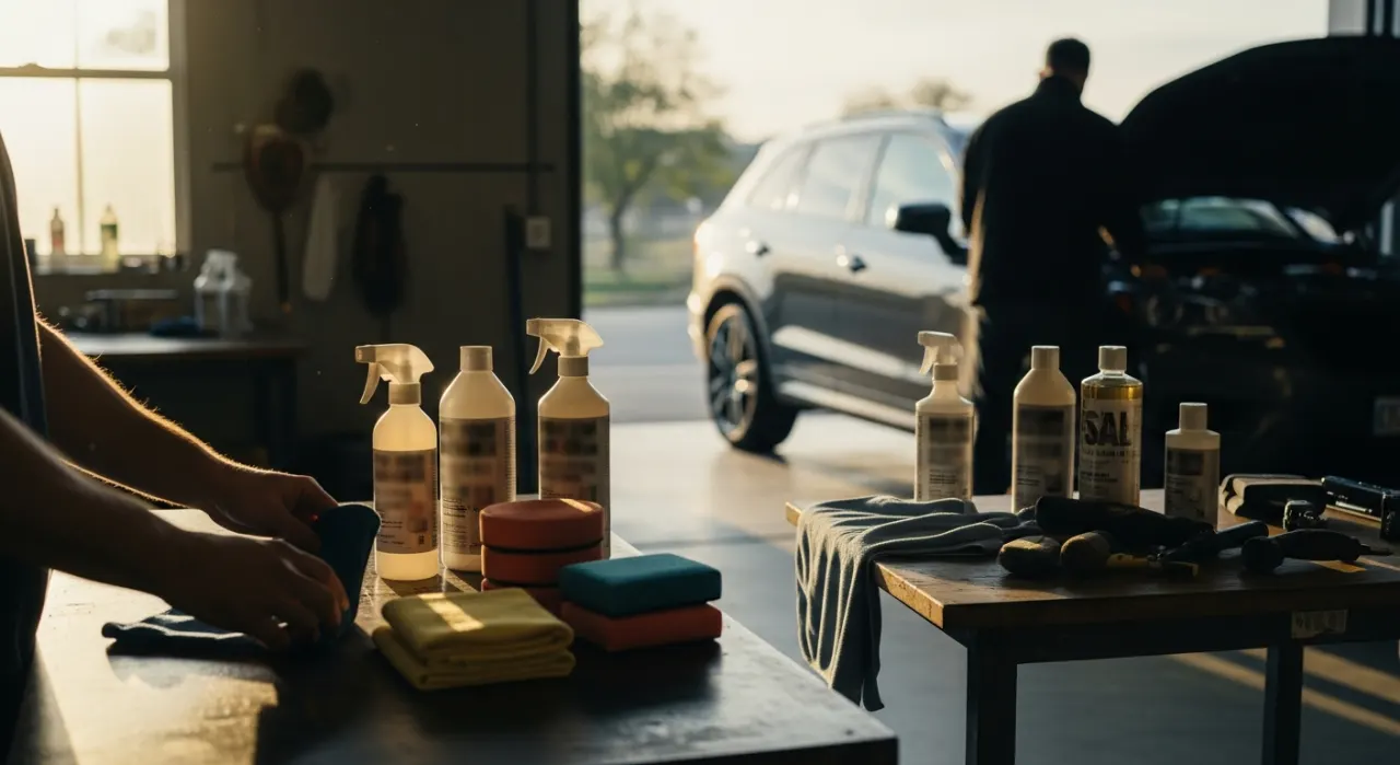 Best Foam Guns for a Garden Hose — in use on a vehicle