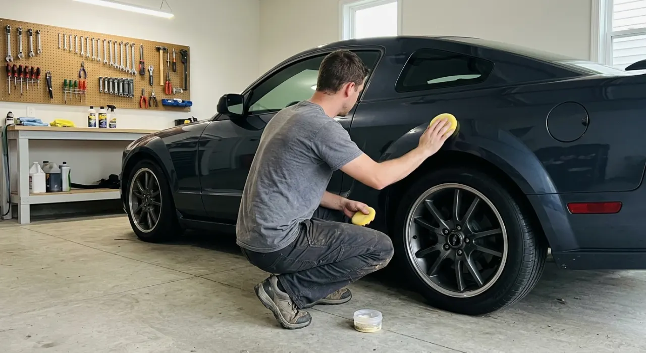 Liquid Wax vs Paste Wax — the full job in progress