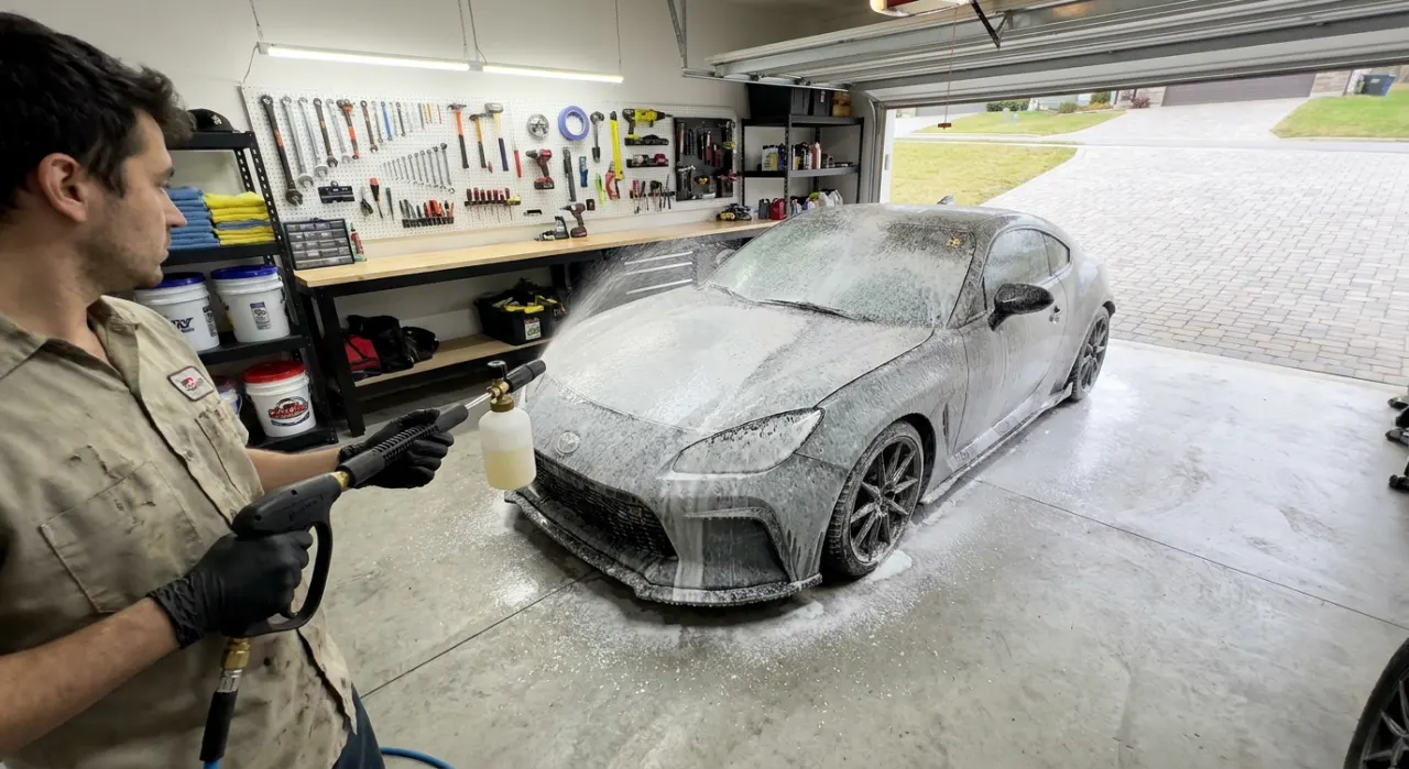 Is a Foam Cannon Worth It? An Honest Answer — in use on a vehicle