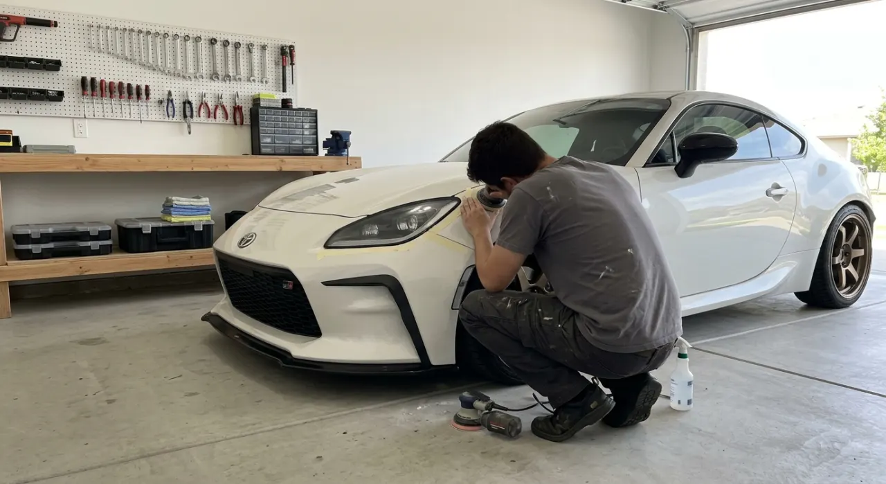 Is Headlight Restoration Worth It? An Honest Answer — in use on a vehicle