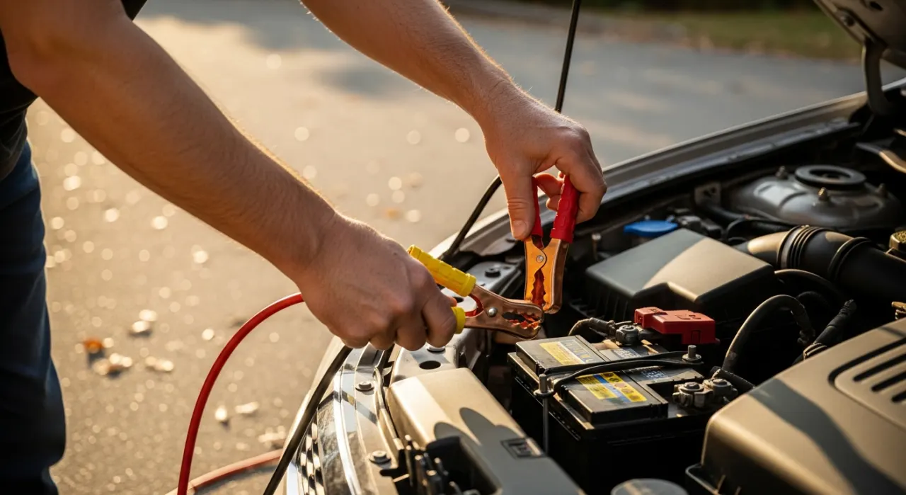 Car jump starters and battery care — in use