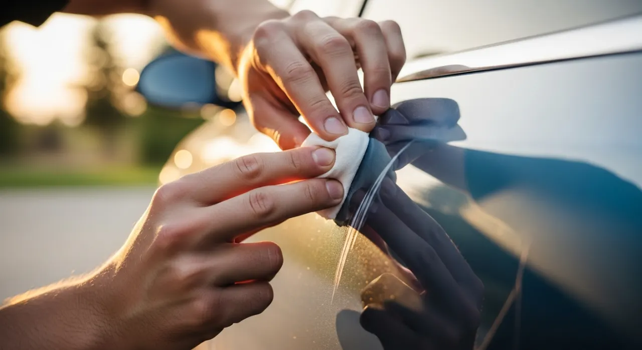 Best Sandpaper for Car Paint — in use on a vehicle
