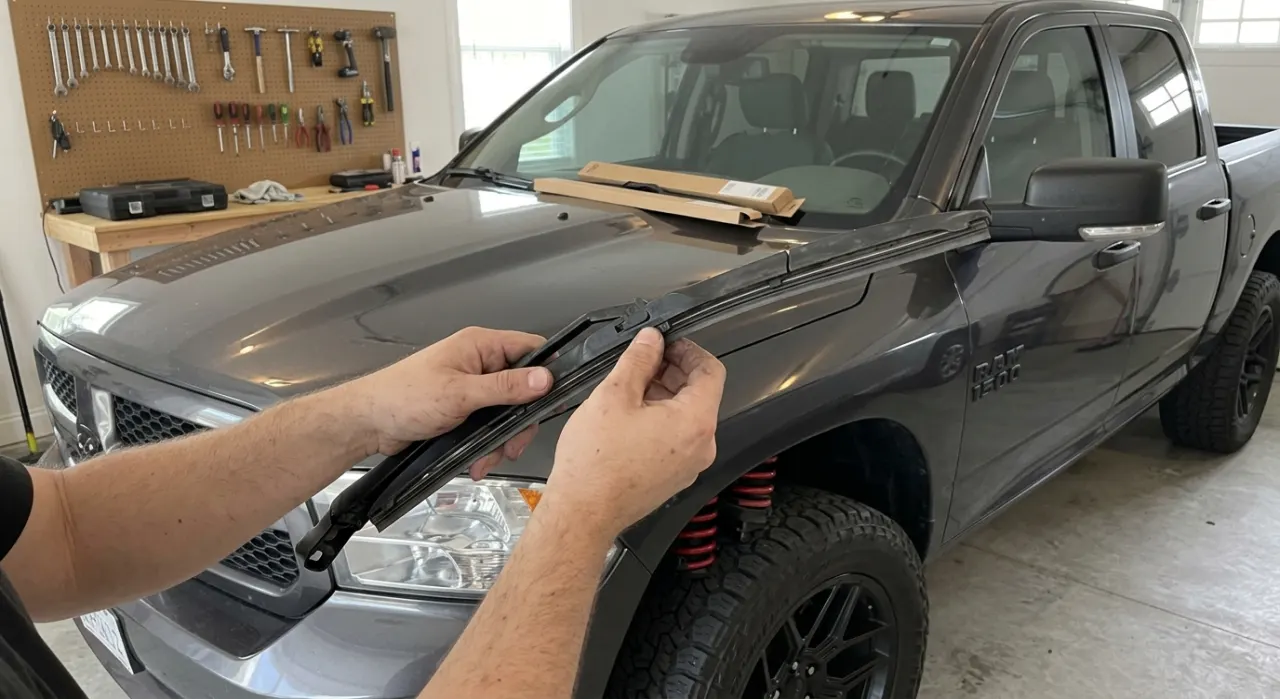 Best Beam Wiper Blades — in use on a vehicle