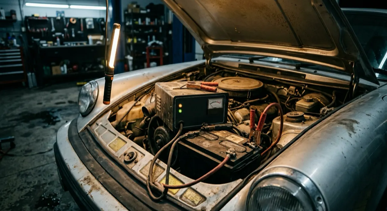 Battery Charger vs Maintainer — the full job in progress