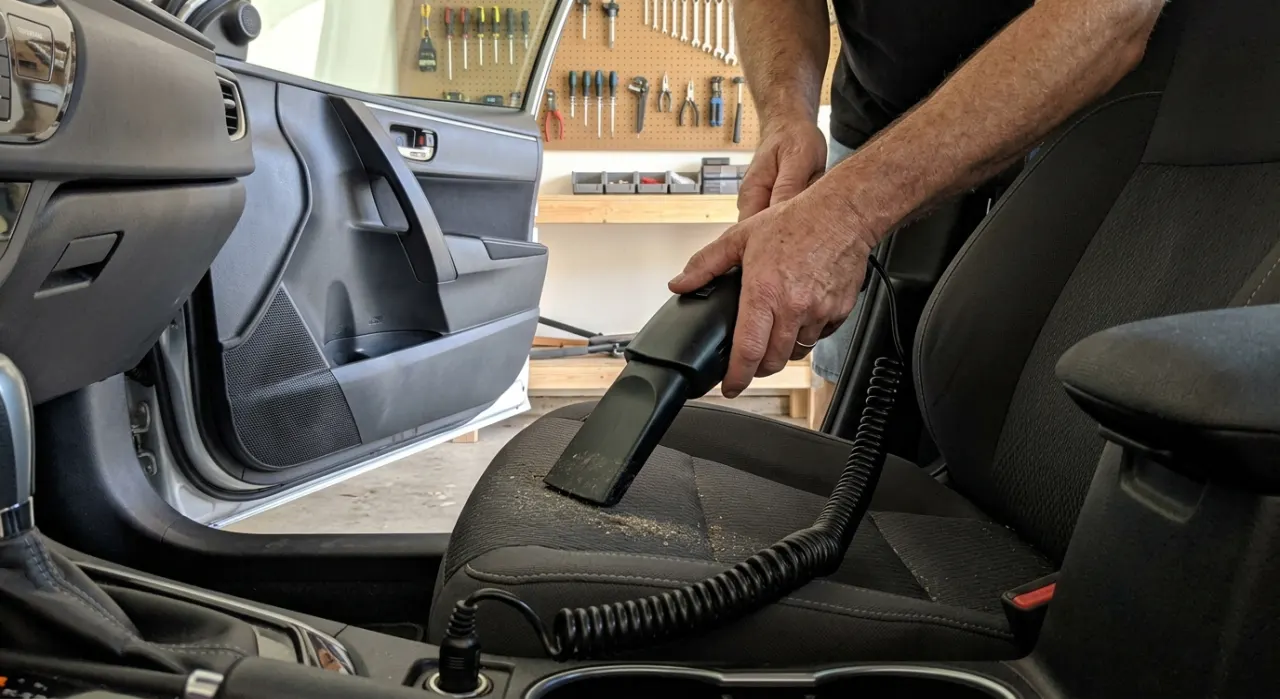 Best 12V Car Vacuums — the full job in progress