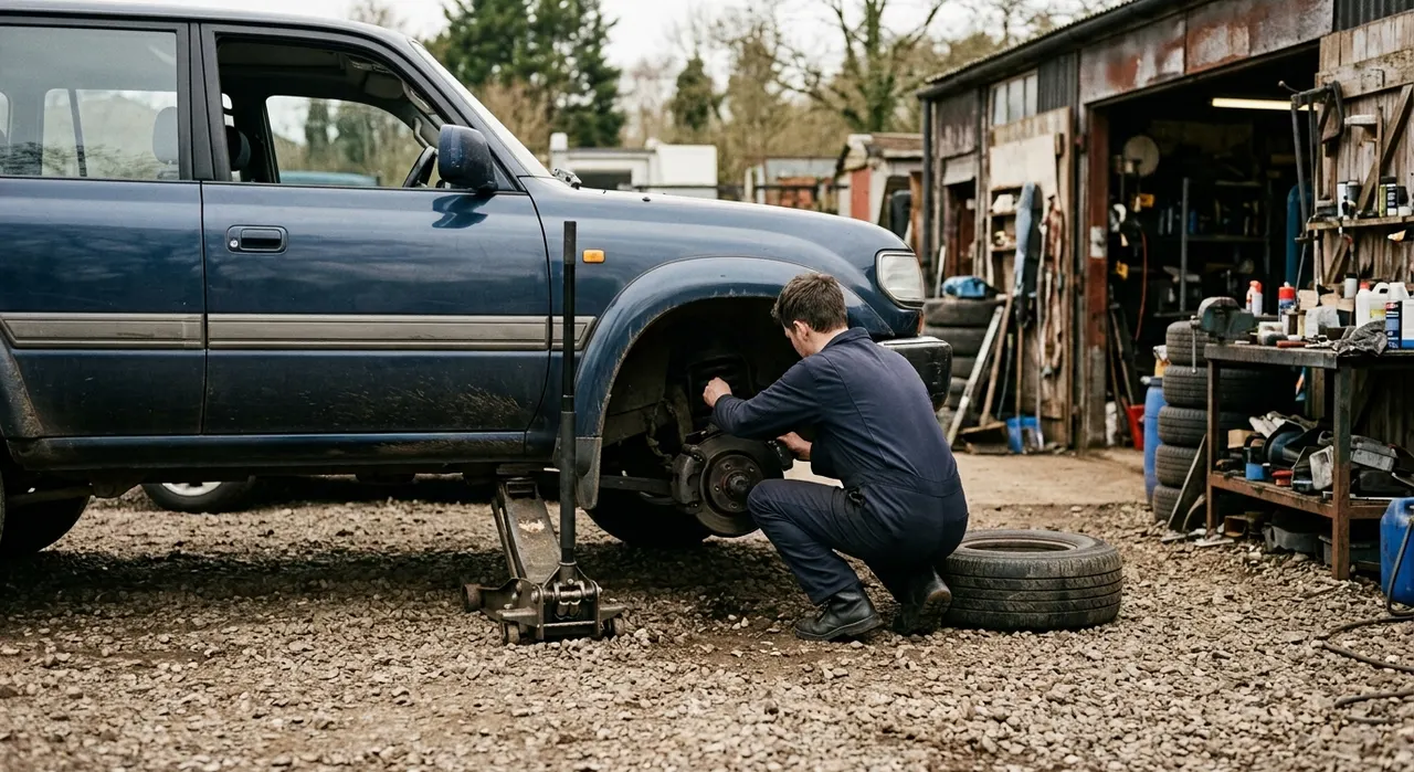 Best Brake Pads for DIY Replacement — the full job in progress