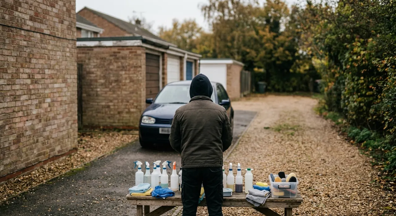 Best Car Detailing Kit — the full job in progress