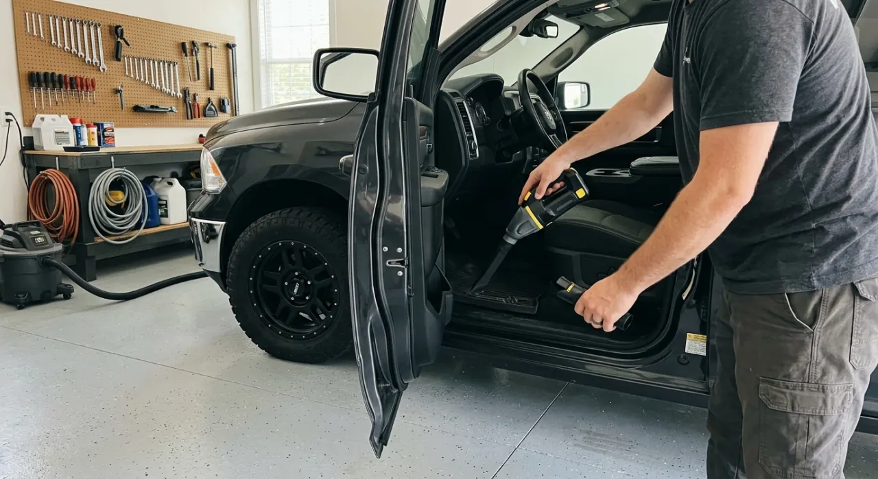 Best Car Detailing Vacuums — the full job in progress