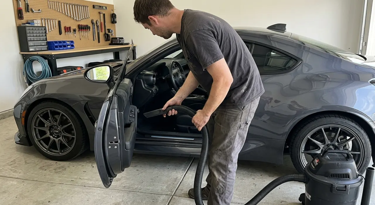 Best Car Vacuum Attachments — being worked on, seen from behind