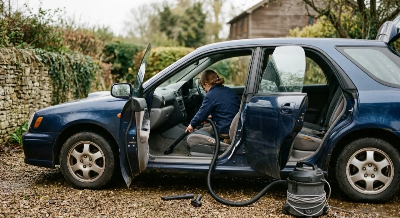 Best Car Vacuum Attachments — the full job in progress