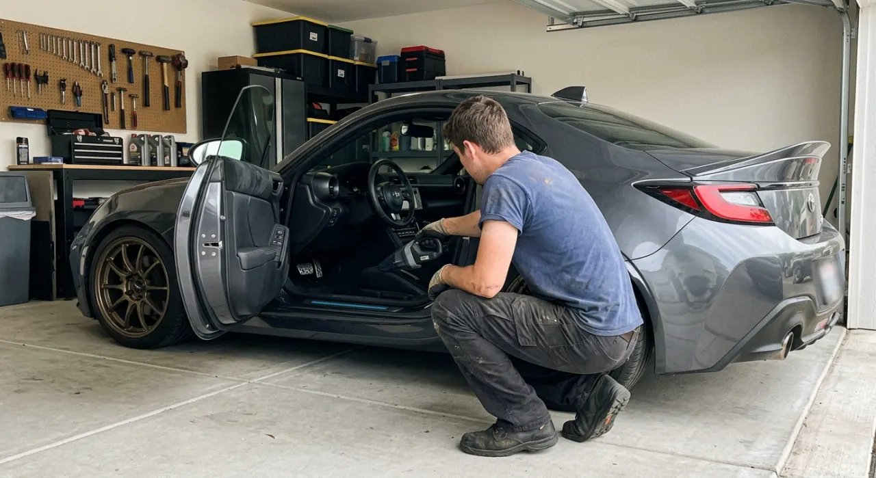 Best Cordless Car Vacuums — in use on a vehicle