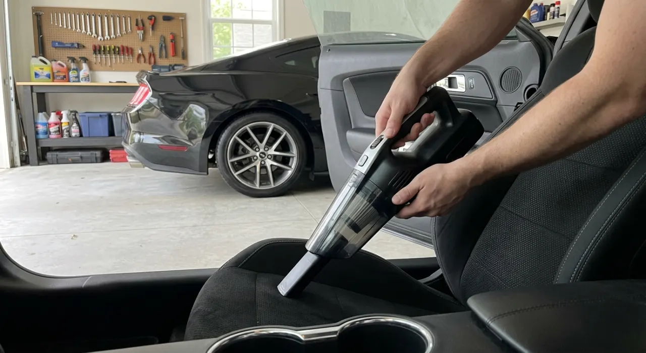 Best Cordless Car Vacuums — the full job in progress