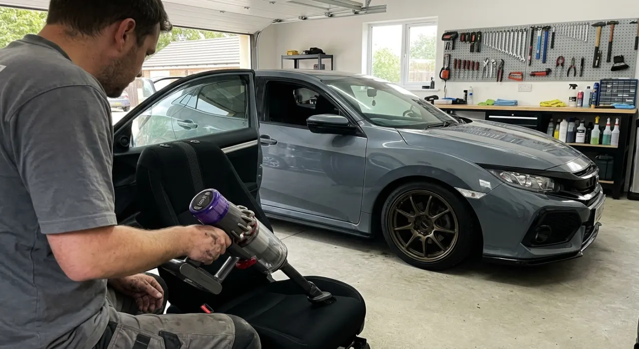 Best Dyson for Car Detailing — being worked on, seen from behind