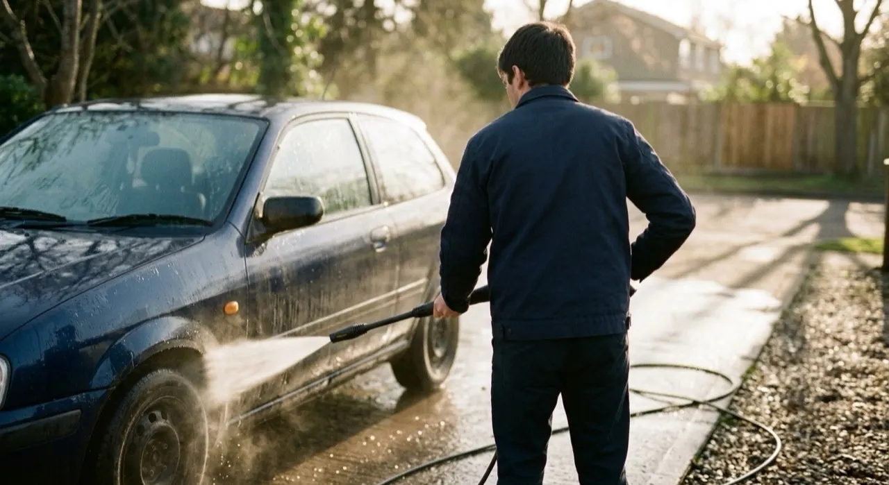 Best Electric Pressure Washer for Car Washing — being worked on, seen from behind