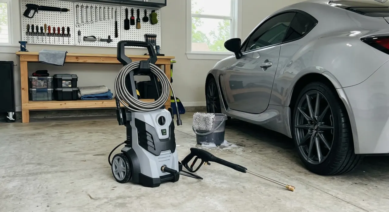 Best Electric Pressure Washer for Car Washing — the full job in progress