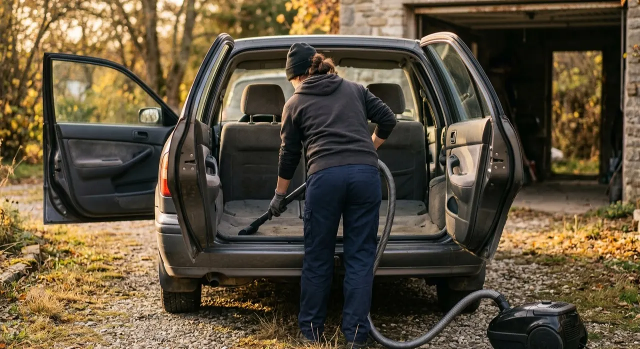 Best Shop Vacs for Car Detailing — in use on a vehicle
