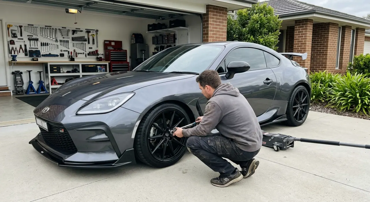 Best Torque Wrenches Under $50 — in use on a vehicle