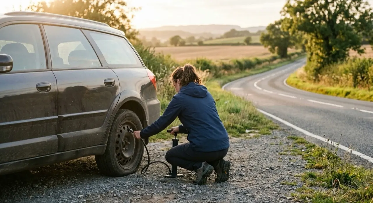 Best Value Tire Inflators for the Money — in use on a vehicle