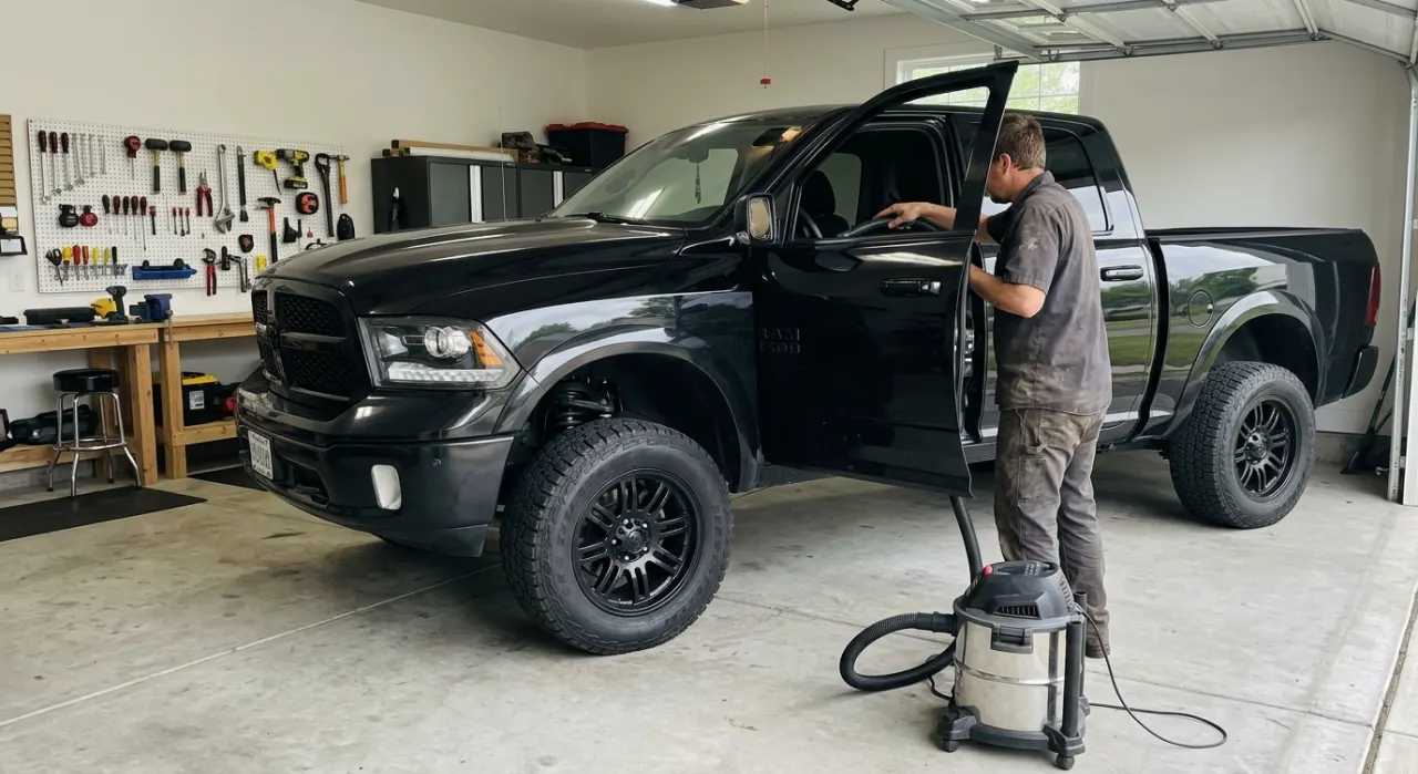 Best Wet/Dry Vacs for Cars — in use on a vehicle