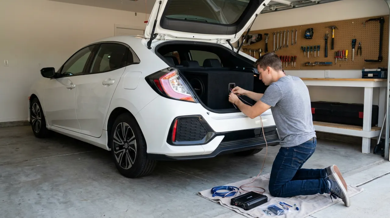 Wired vs Wireless CarPlay — being worked on, seen from behind