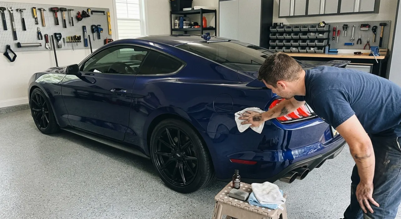 Best DIY Ceramic Coatings — being worked on, seen from behind