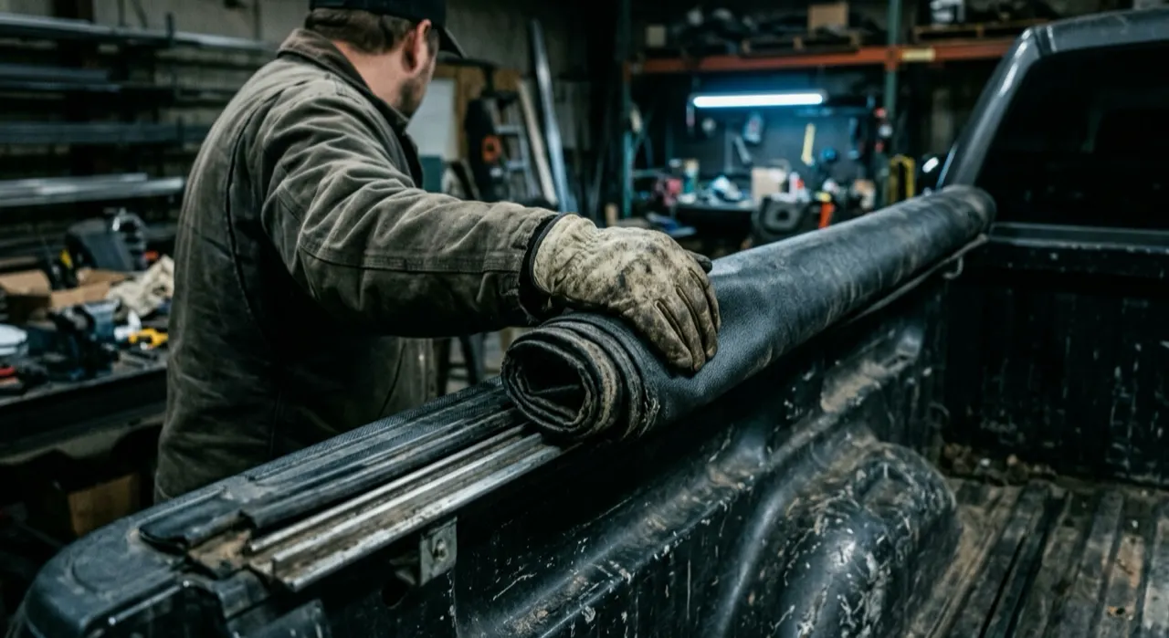 Best Soft Roll-Up Tonneau Covers — in use on a vehicle