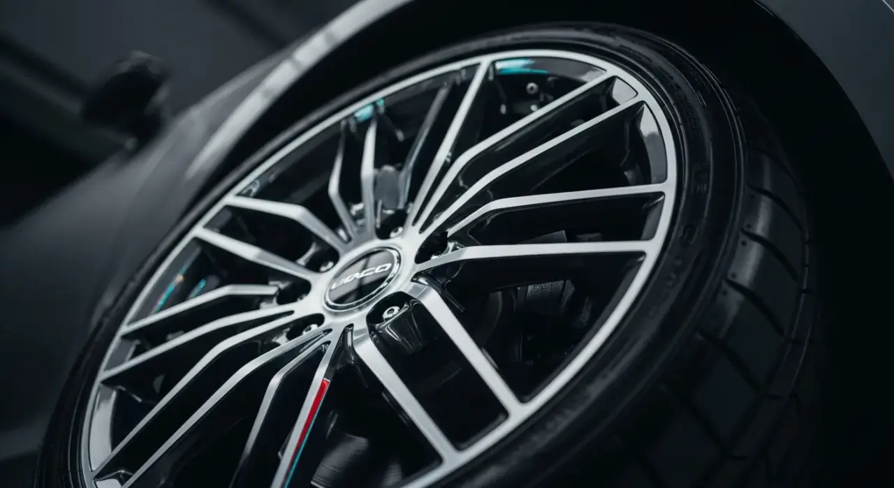 How to Clean Wheels (Safe Step-by-Step) — a gleaming clean alloy car wheel with a freshly dressed glossy black tire